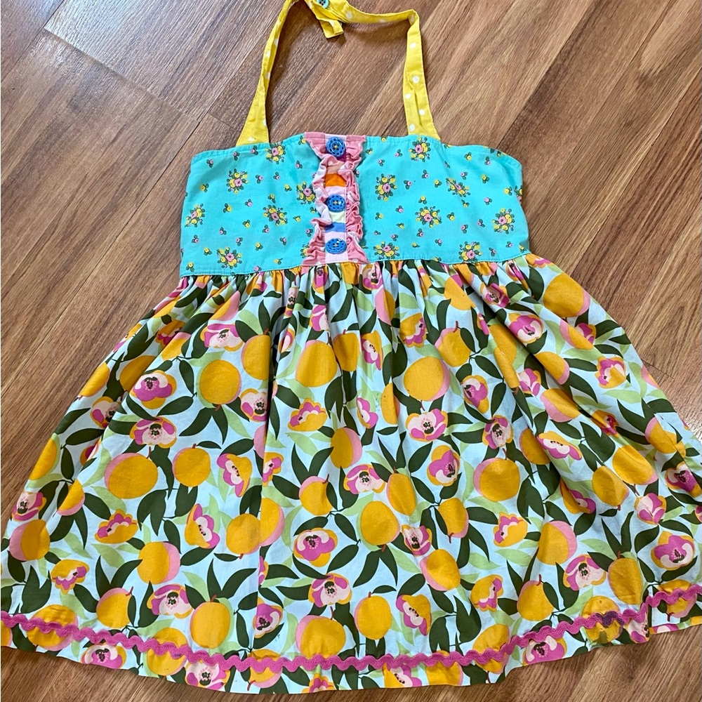 EUC Matilda Jane Big Girls Sz 14 “You’re a Peach” Halter Top.